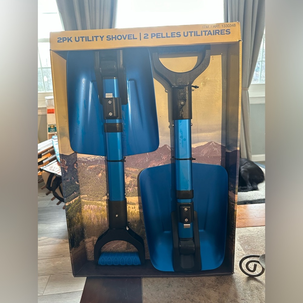2pk of foldable utility shovels